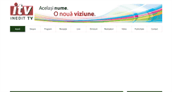 Desktop Screenshot of inedittv.ro
